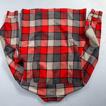 Pendleton VTG 1950s Loop Collar Board Shirt Wool Plaid Flannel Shirt Checker