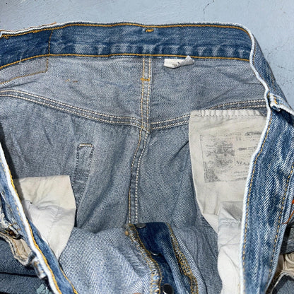 Levis 501 Vintage Y2K XX Straight Leg Jeans Blue Light Wash 35x34 Act 34x34