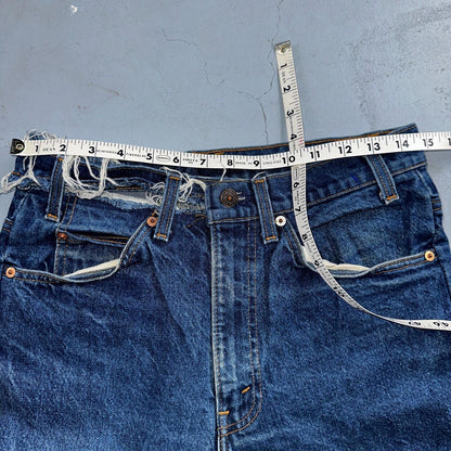 Levis 517 Vintage 90s USA Orange Tab Bootcut Flare Blue Worn Jeans Thrash 32x32