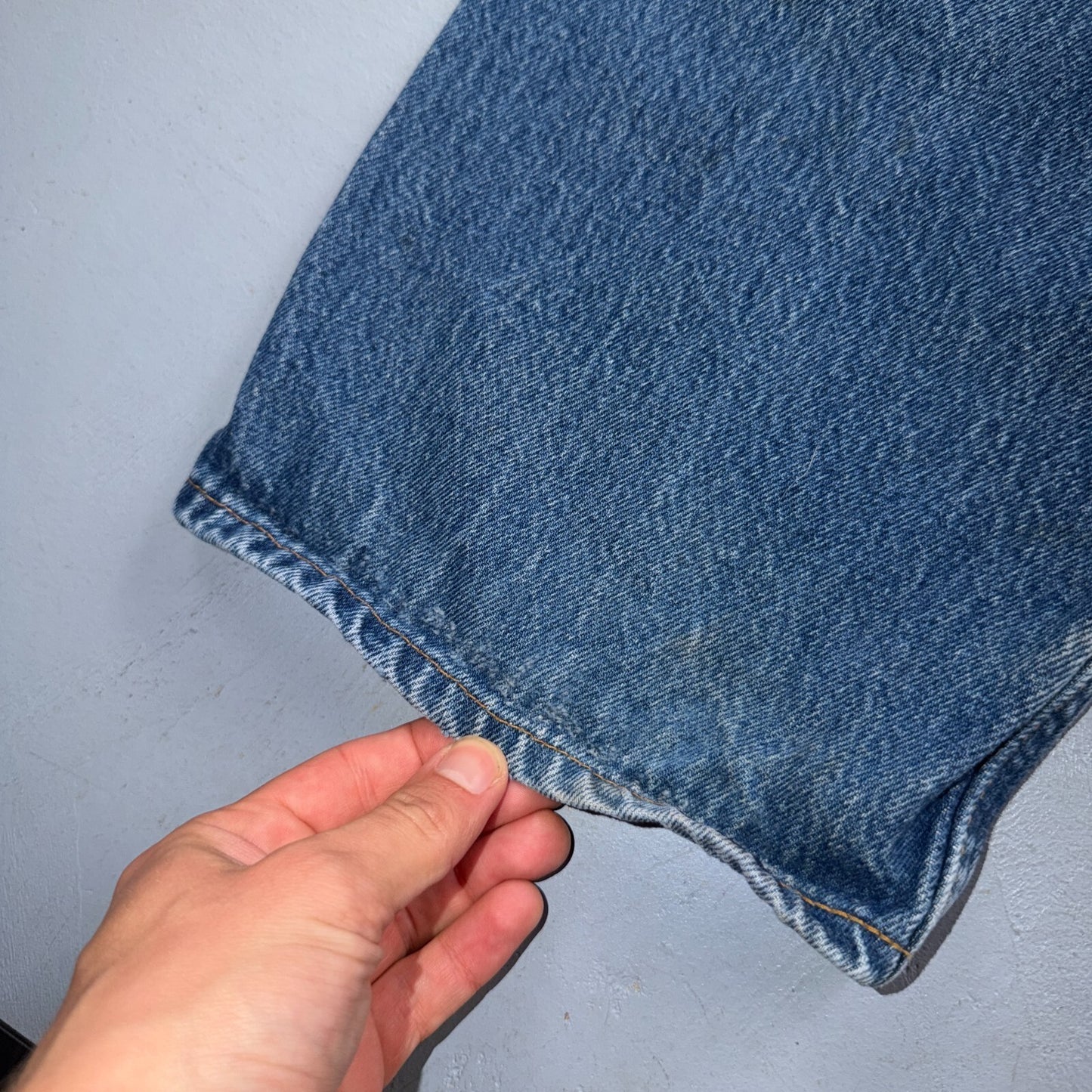 Levis 501 Vintage 80s USA XX Straight Leg Jeans Blue Light Wash 42x34 Act 38x29
