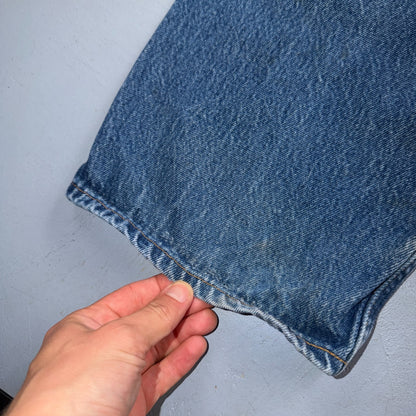 Levis 501 Vintage 80s USA XX Straight Leg Jeans Blue Light Wash 42x34 Act 38x29