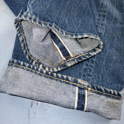 Levis 501 Big E Vintage 60s Redline Selvedge USA XX 1960s Jeans 66 Act 34x27