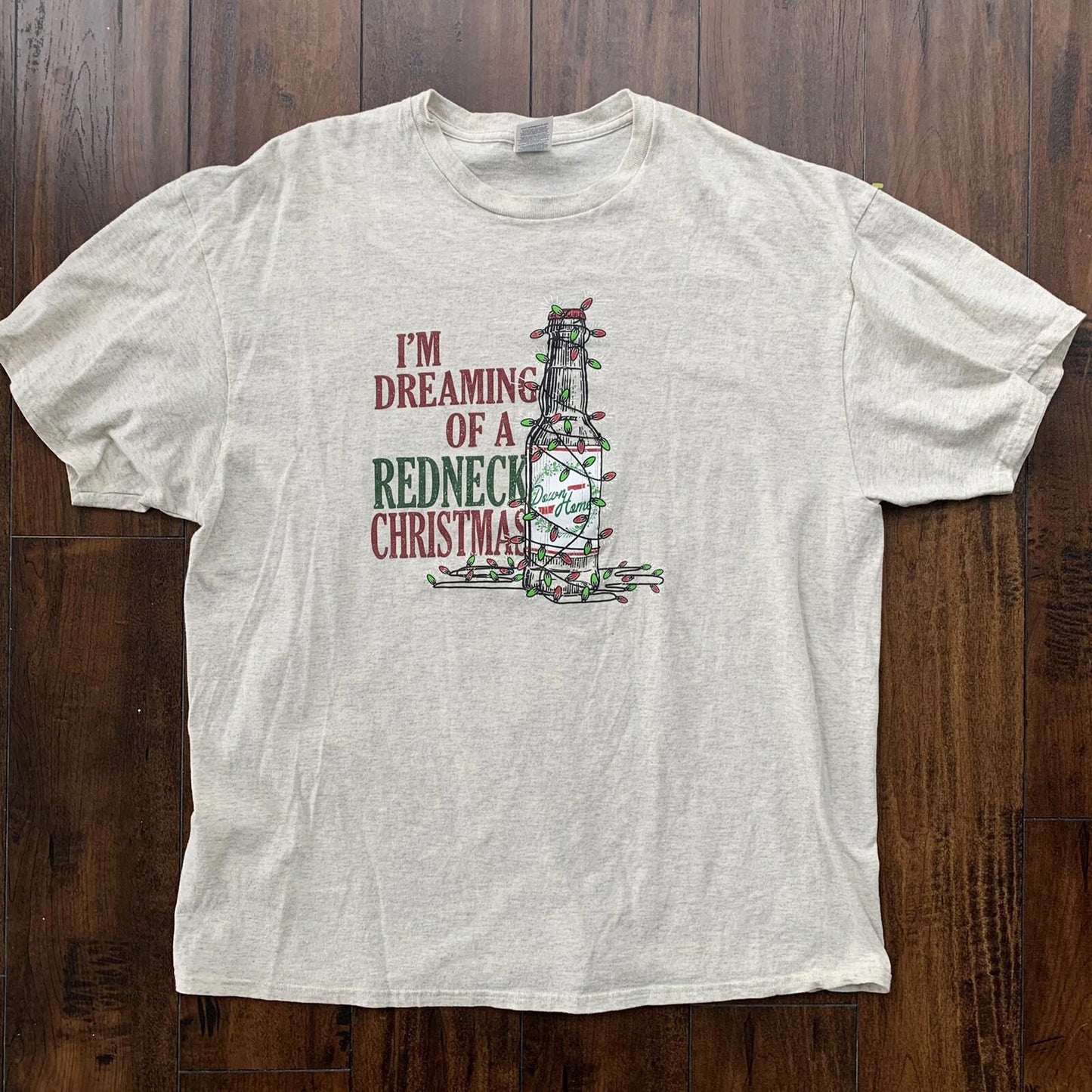 Christmas Rednecks Vintage T Shirt Quote Funny Country Adult Humor Cool Gray