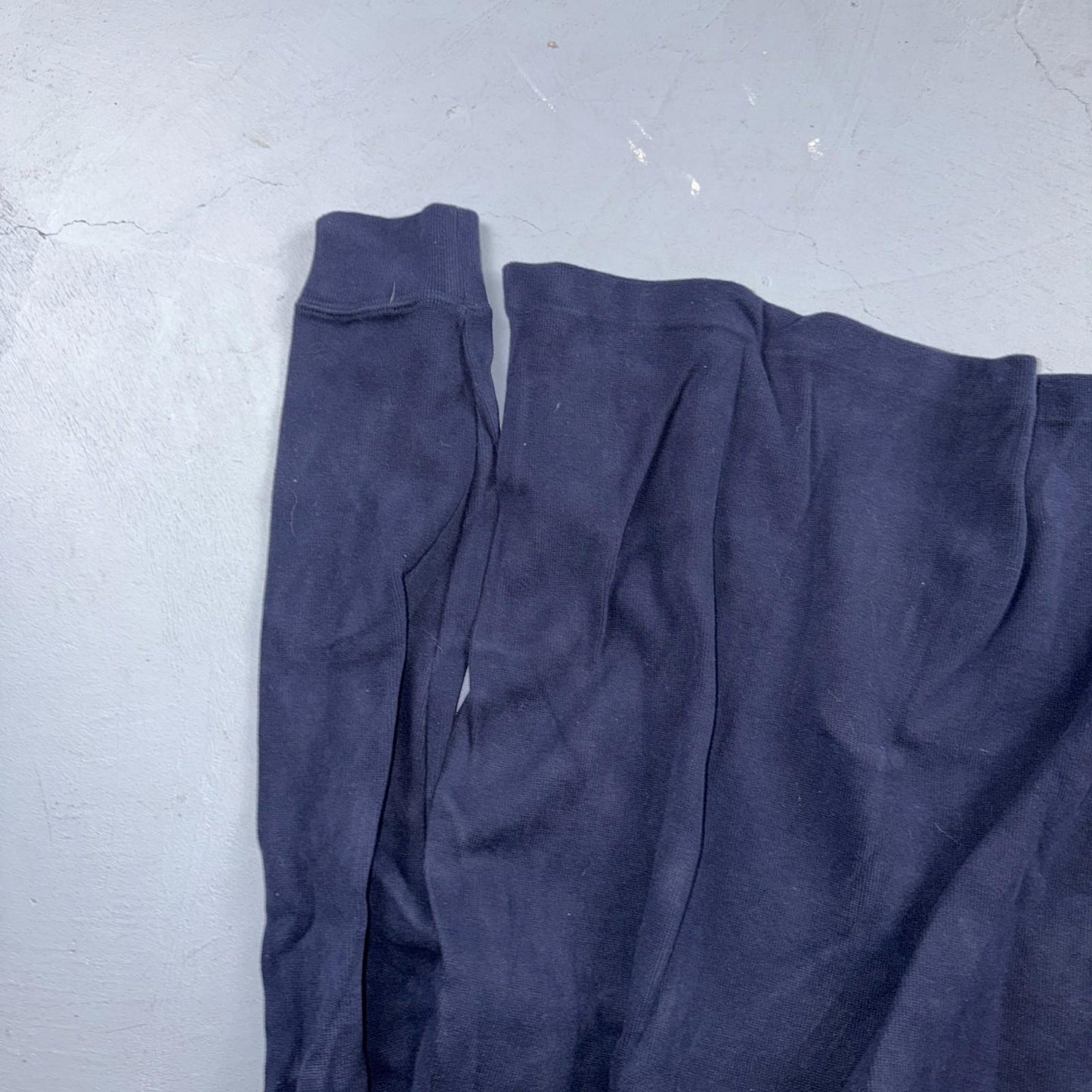 Polo Ralph Lauren Sweater VTG M Blue Cotton Long Sleeve Mock Neck Quarter Zip