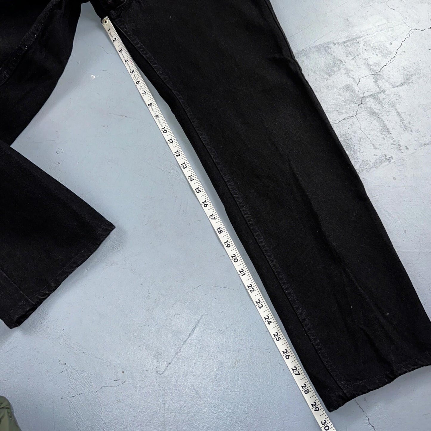 Levis 505 Vintage 90s USA Red Tab Jeans 36x30 Black Wash 1992 501 Act 36x29