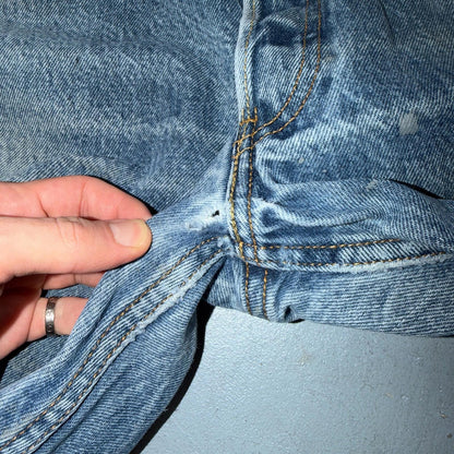 Levis 501 Vintage Y2K Mexico Straight Leg Jeans 35x34 90s Light Wash Act 32x29