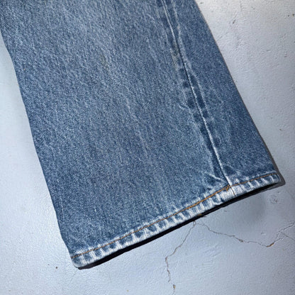 Levis 501 Vintage 80s Redline Selvedge USA XX Jeans Light Wash 30x34 Act 28x29