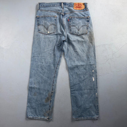 Levis 501 Vintage Y2K XX Straight Leg Jeans Blue Light Wash 36x30 Act 34x28