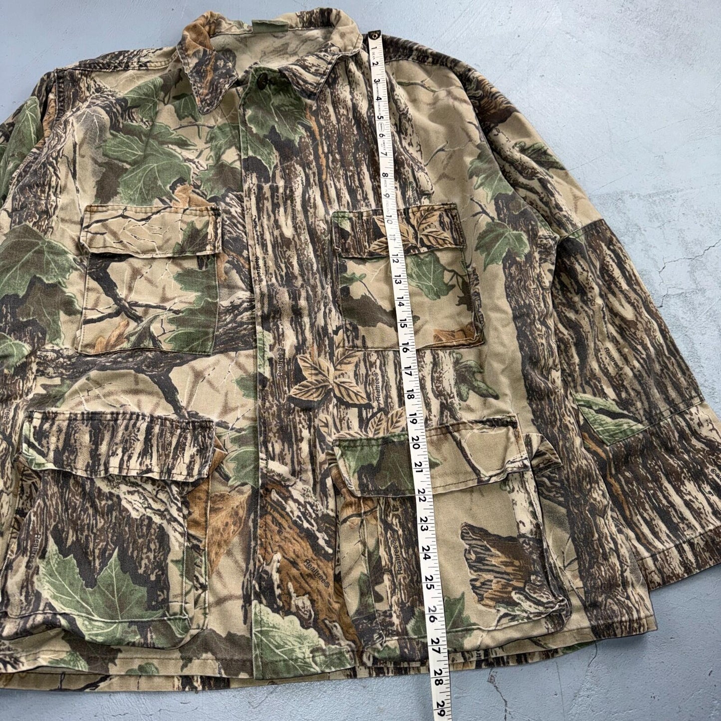 Vintage Military Jacket Mens L Realtree Camo Combat Coat Tactical Field 90s