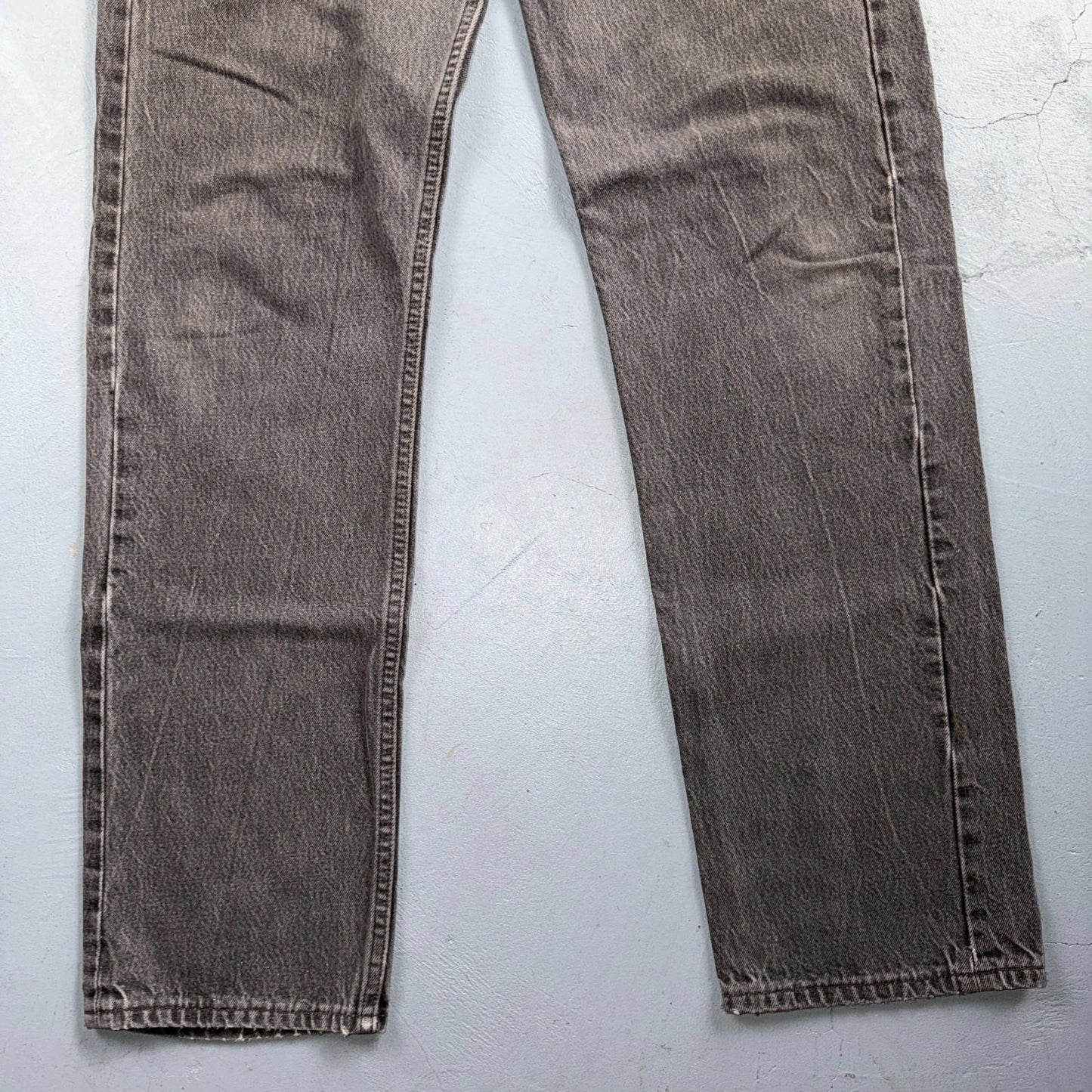 Levis 501 Vintage 80s USA XX Straight Leg Jeans Black Light Gray 36x34 Act 35x32