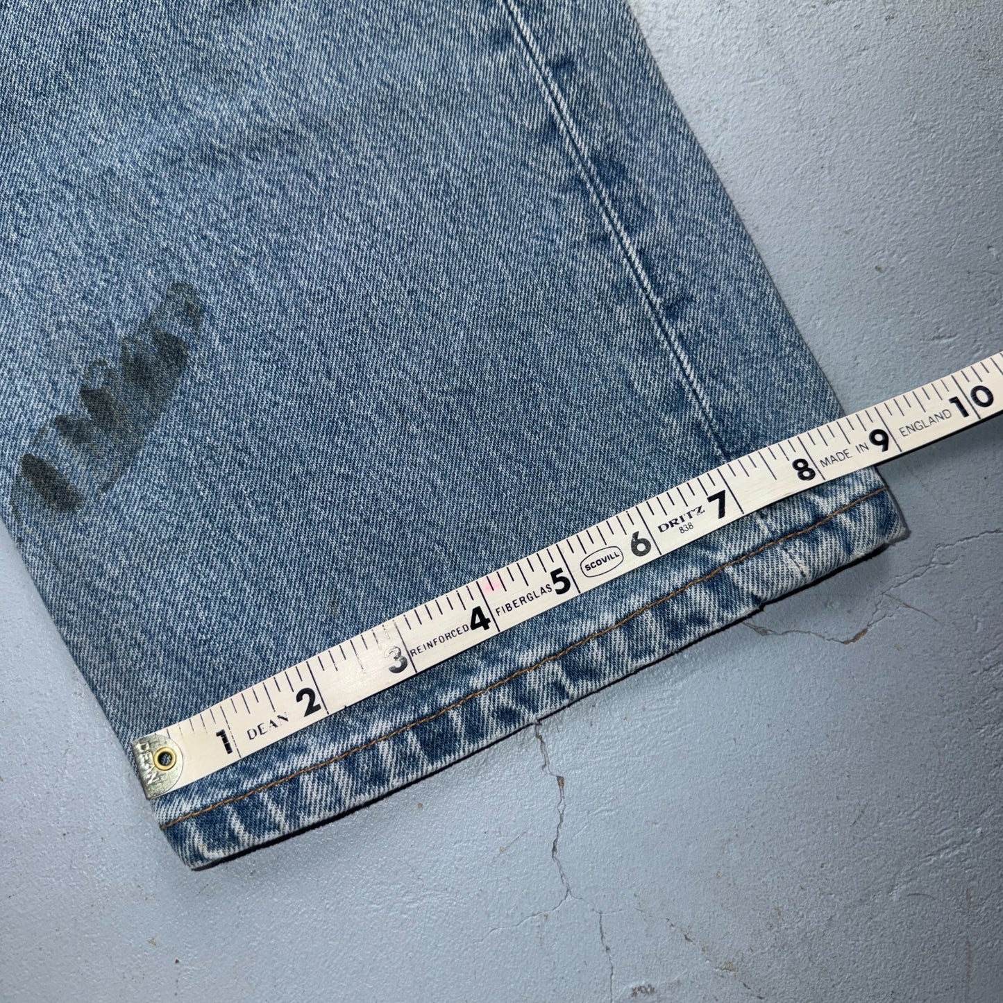 Levis 501 Vintage 90s USA XX Straight Leg Jeans Blue Light Wash 38x30 Act 37x29
