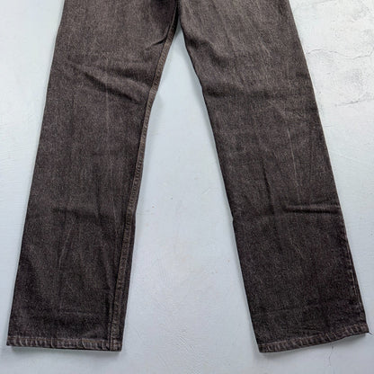 Levis 501 Vintage 80s USA XX Straight Leg Jeans Black Light Wash 30x32 Act 29x31