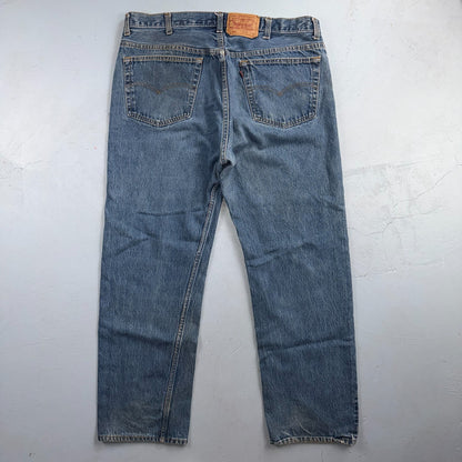 Levis 501 Vintage 80s USA XX Straight Leg Jeans Blue Light Wash 40x30 Act 37x28