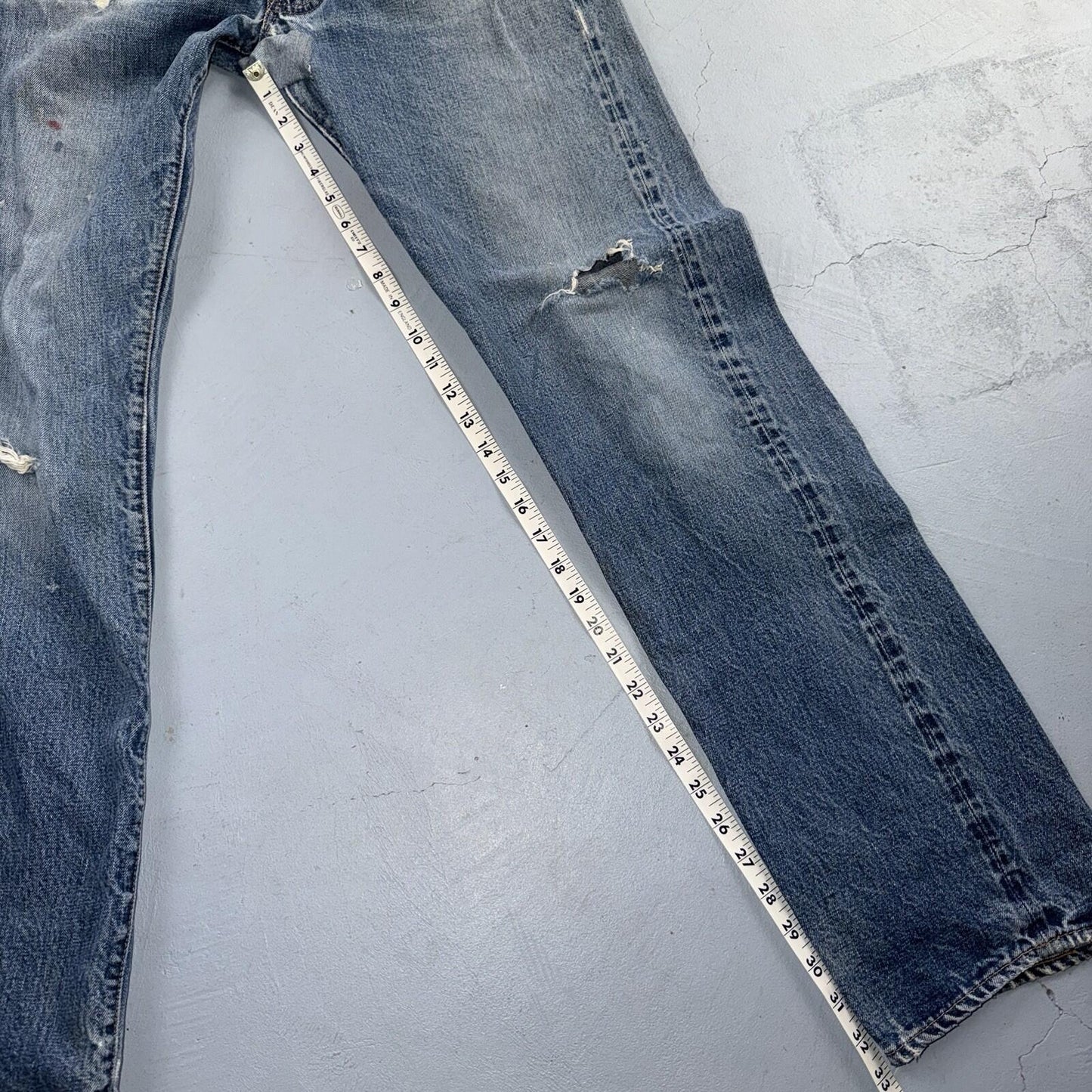 Levis 501 Big E Vintage 60s Redline Selvedge USA XX 1960s Jeans 66 Act 31x33