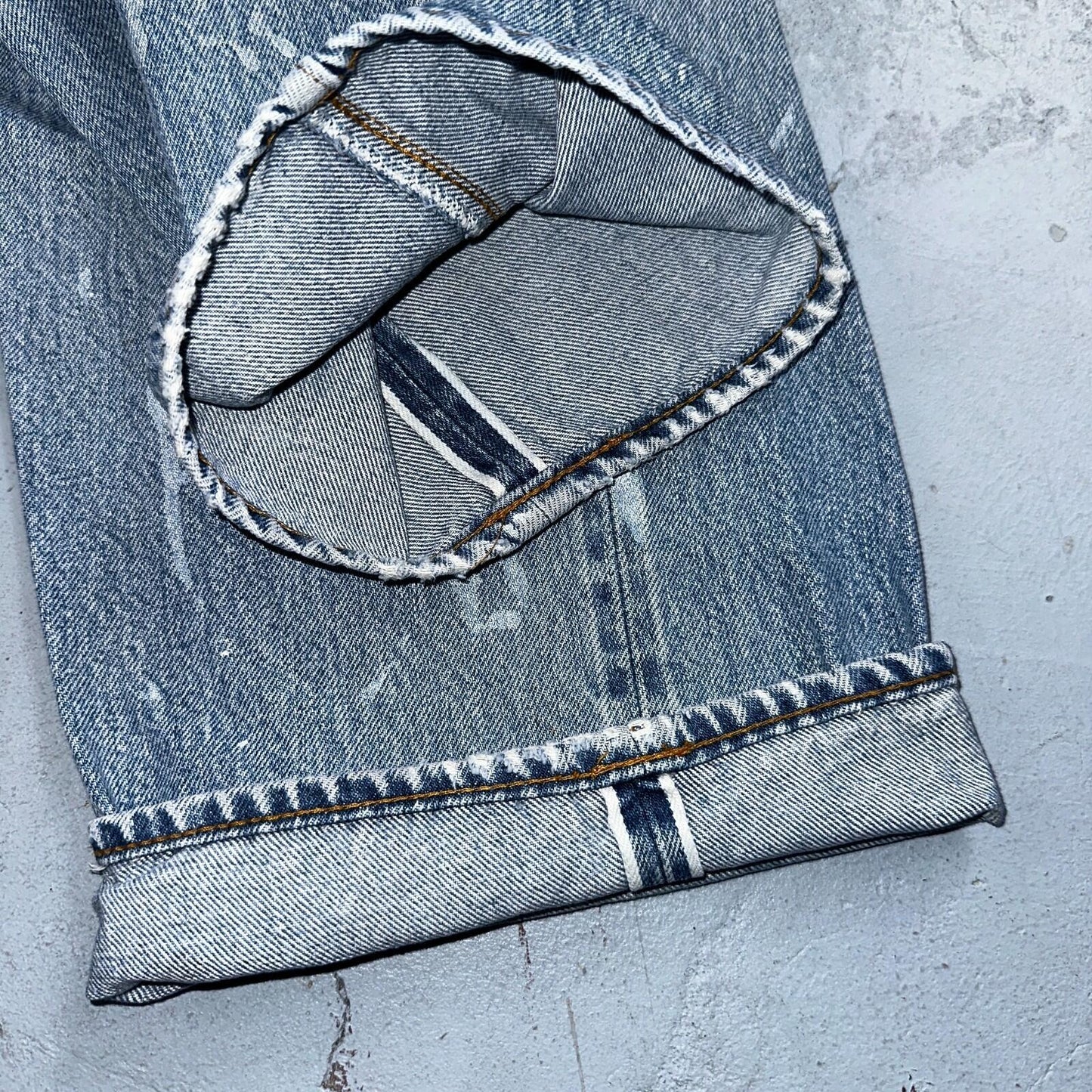 Levis 501 Vintage 80s Redline Selvedge USA XX Jeans Light Wash 40x33 Act 38x30