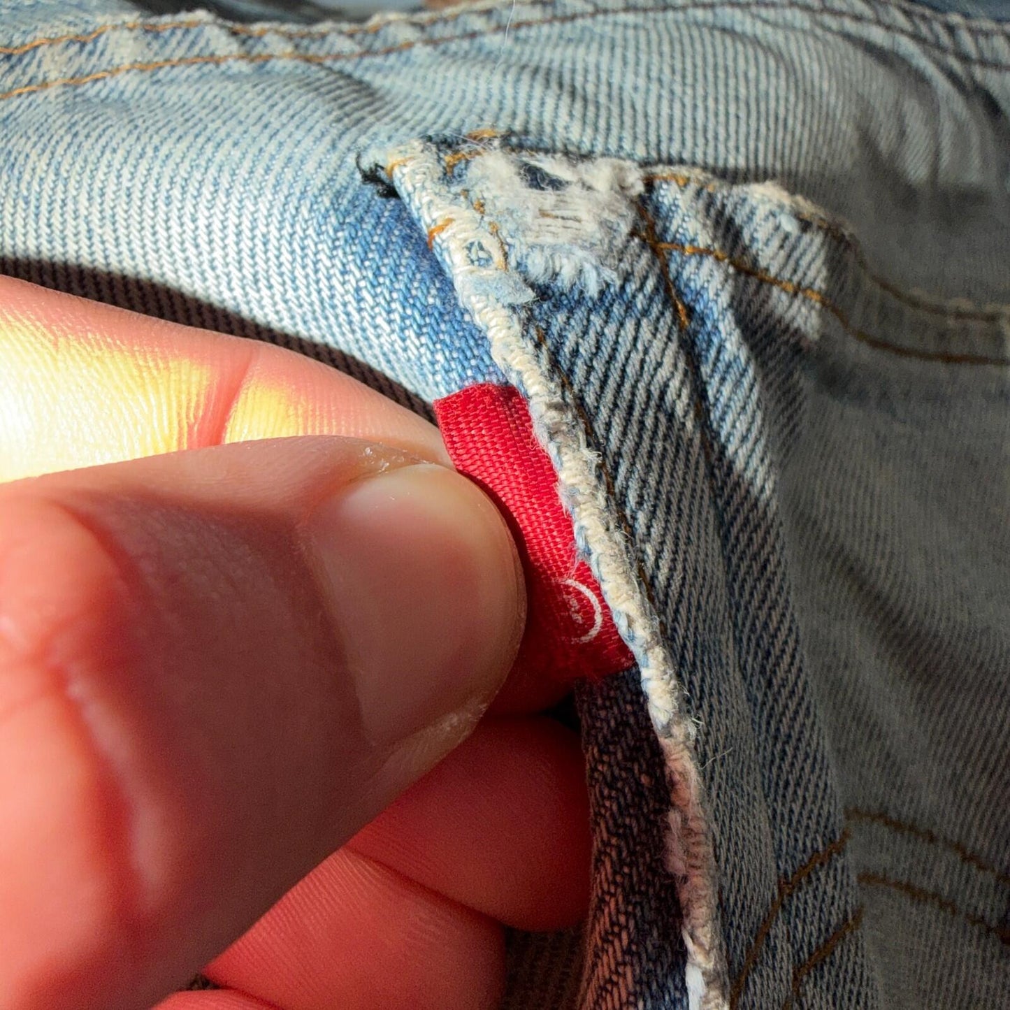 Levis 501 Vintage 80s Redline Selvedge USA XX Jeans Light Wash 30x38 Act 29x33