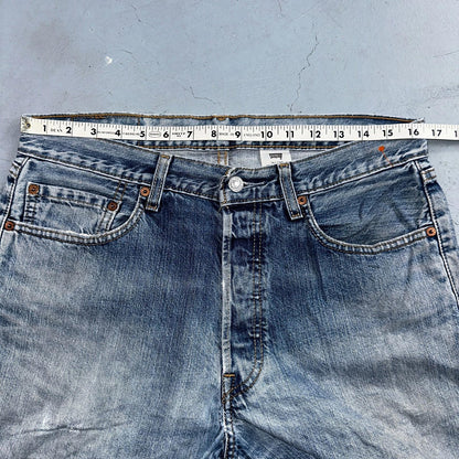 Levis 501 Vintage Y2K 90s XX Straight Leg Jeans Blue Light Wash 33x34 Act 33x30