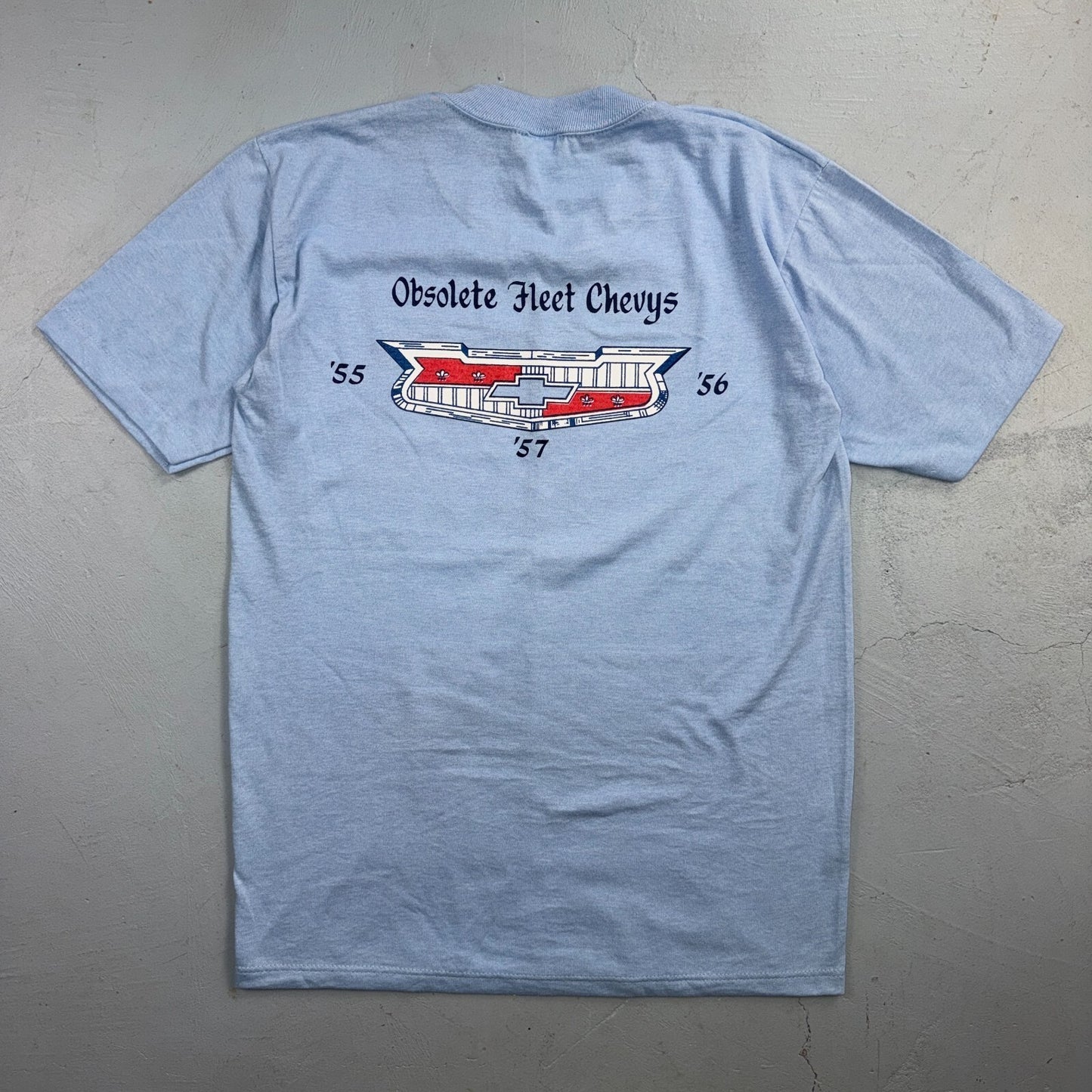 Chevys Obsolete Fleet VTG T Shirt 56 90s Graphic T Print Cars Racing Classic USA