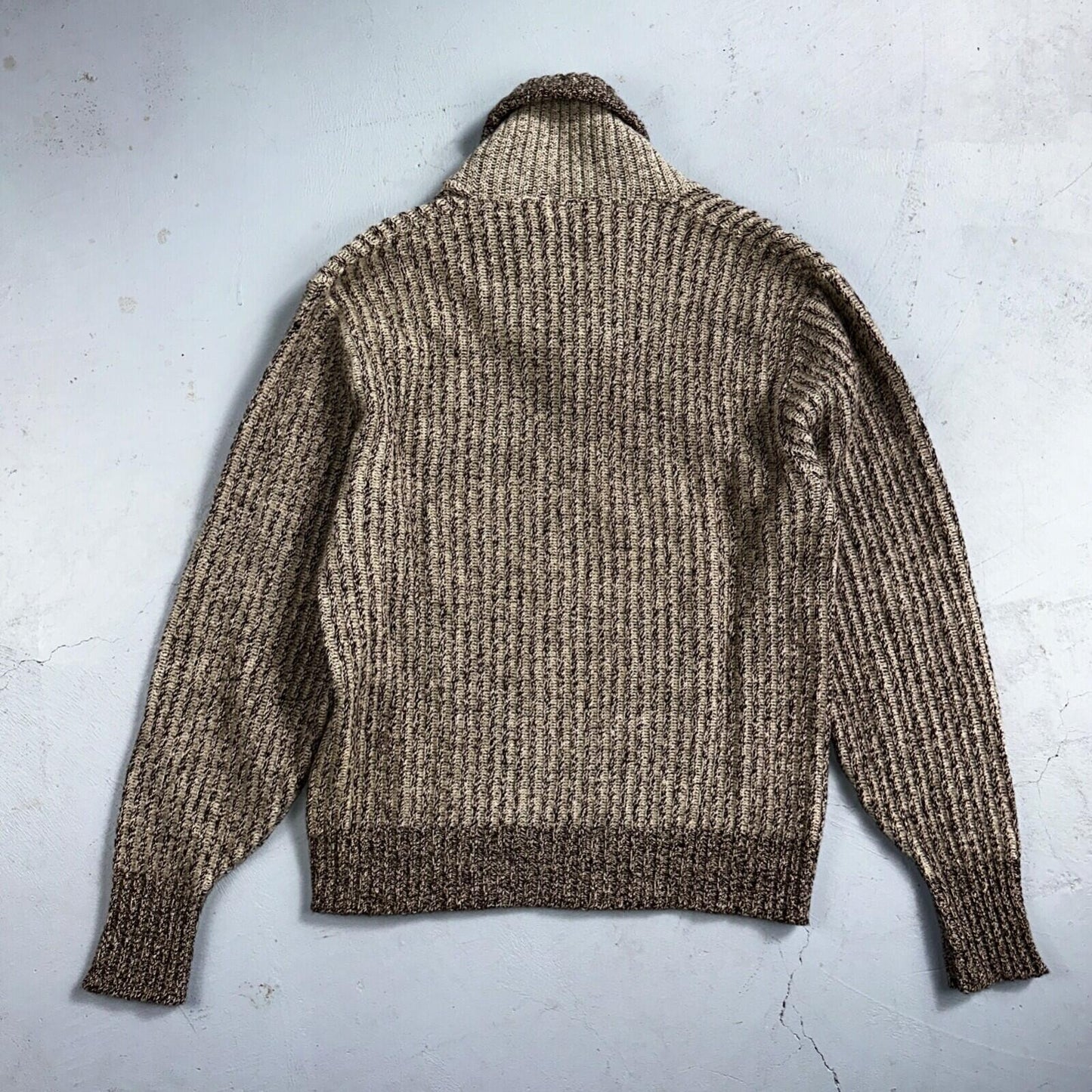1950s Vintage Wool Pullover Sweater Shawl Novelty Walsted 44 Rockabilly 50s 60s