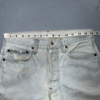 Levis 501 Vintage 80s Redline Selvedge USA XX Jeans Light Wash 28x29 Skinny