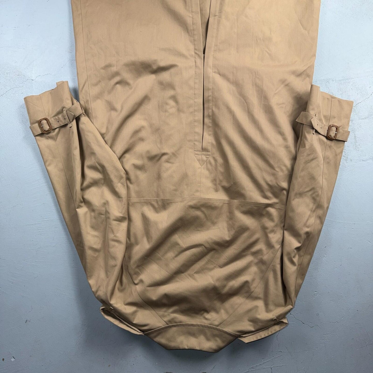 Burberry Mens 42L Trench Coat Jacket Camel Hair Double Breasted Wool Liner VTG