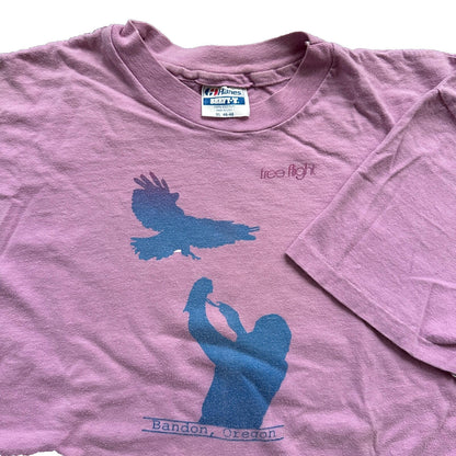 Free Flight 80s Vintage T Shirt Bandon Oregon Portland Eagle Art Love Abstract