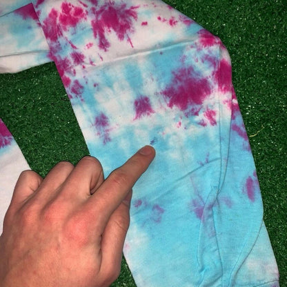 Nike Vintage T Shirt USA Rare Custom Tie Dye Piano Music Marathon Frank Ocean