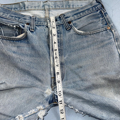 Levis 501 Vintage 80s Redline Selvedge USA XX Jeans Thrashed Light Act 31x29