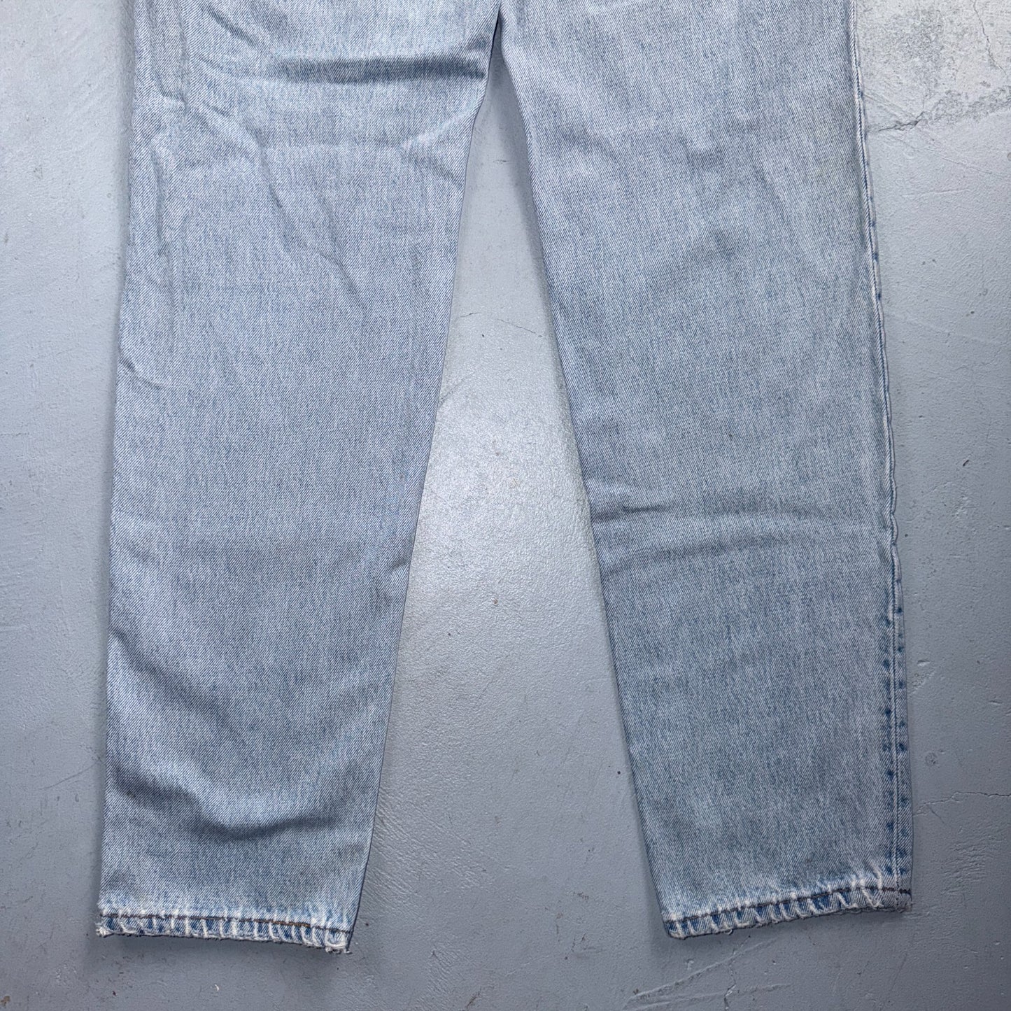 Levis 501 Vintage 90s USA XX Straight Leg Jeans Blue Light Wash Womens Act 27x31