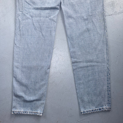Levis 501 Vintage 90s USA XX Straight Leg Jeans Blue Light Wash Womens Act 27x31