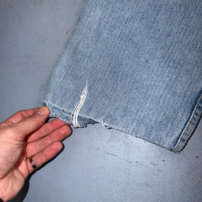 Levis 501 Vintage Y2K 90s XX Straight Leg Jeans Blue Light Wash 33x36 Act 30x29