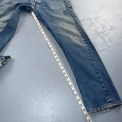 Levis 501 Vintage 70s SS Redline Selvedge USA XX Jeans Light Wash Act 31x28 Used
