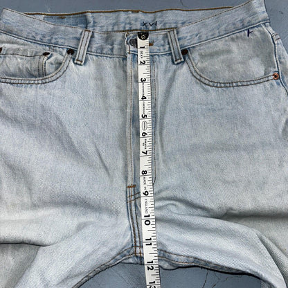 Levis 501 Vintage 90s USA XX Straight Leg Jeans Blue Light Wash 33x30 Act 31x29