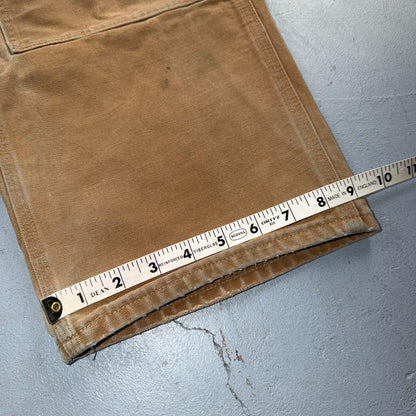 Carhartt VTG Double Knee Carpenter Pants B01 USA BRN Brown 36x28 Thrashed