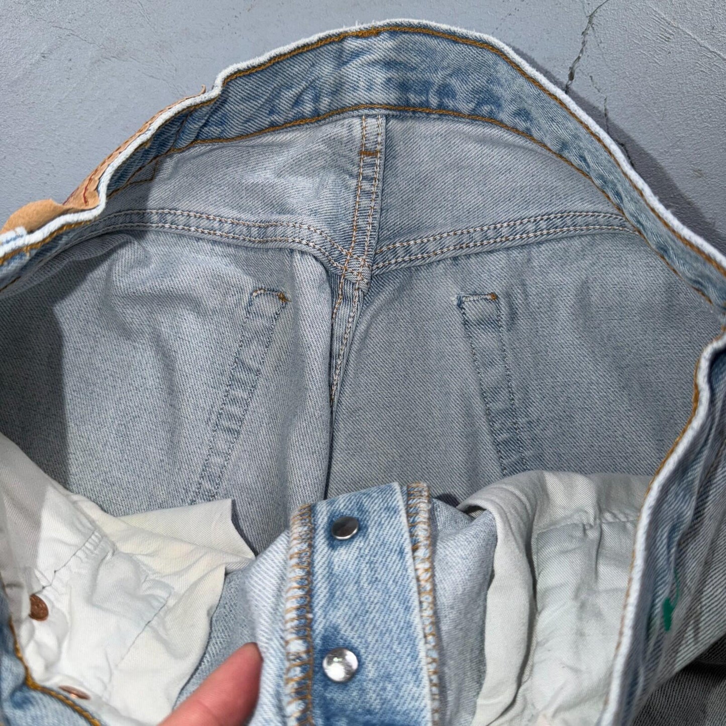 Levis 501 Vintage Y2K 90s XX Straight Leg Jeans Blue Light Wash 34x36 Act 32x29