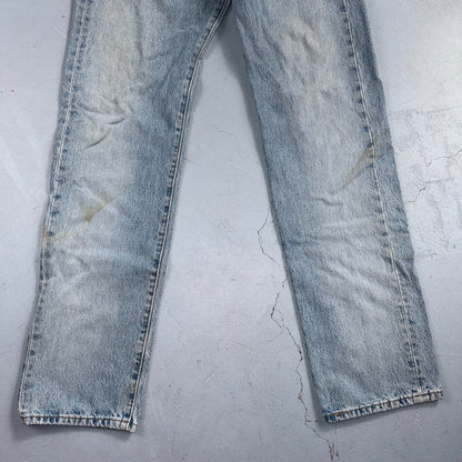 Levis 501 Vintage Y2K 90s XX Straight Leg Jeans Blue Light Wash 33x34 Act 32x32