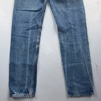 Levis 501 Vintage 80s USA XX Straight Leg Jeans Blue Light Wash 27x34 Act 25x29