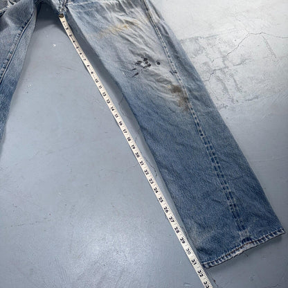 Levis 501 Vintage 80s Redline Selvedge USA XX Jeans Light Wash 34x36 Act 32x32
