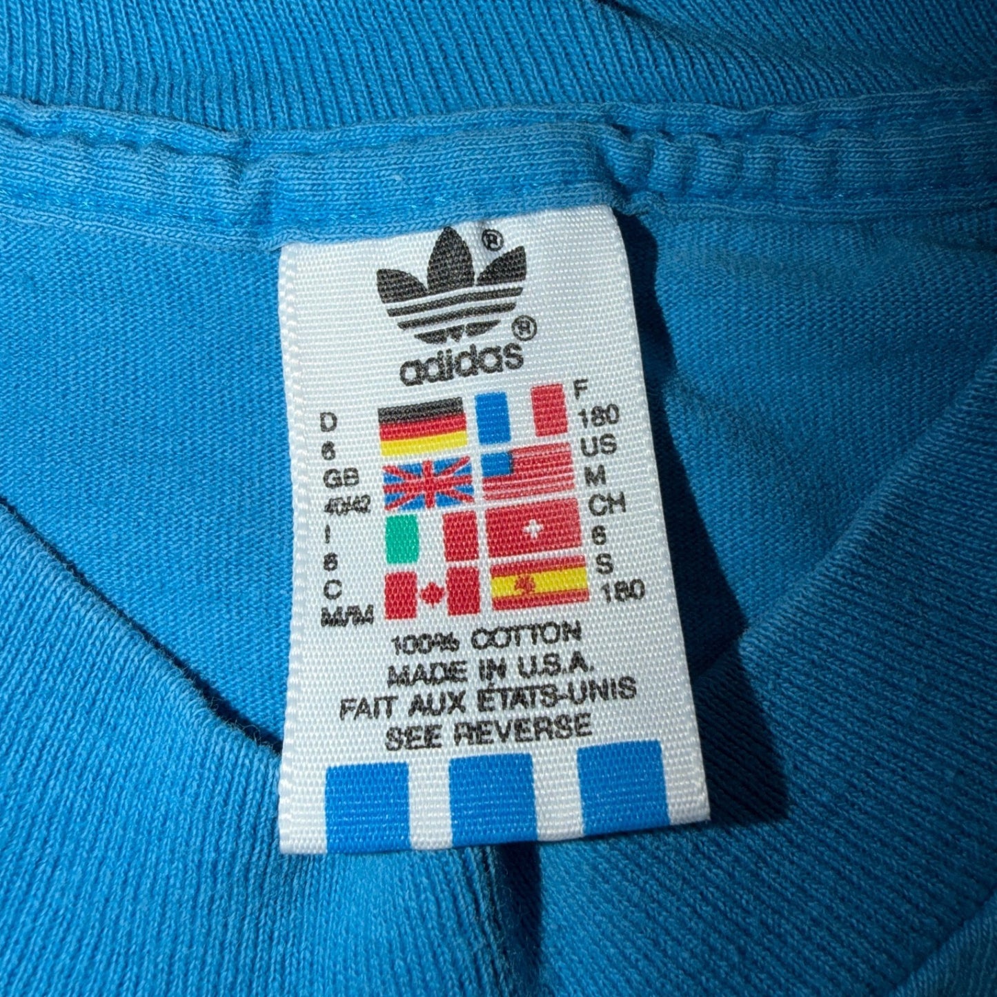 Adidas Fifa Soccer Ball Single Stitch 90s VTG T Shirt USA Rare Sports Futbol