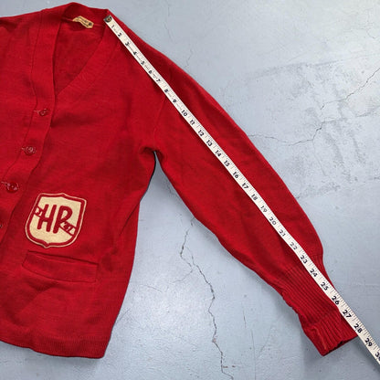 VTG Broadway Knitting Mills Mens S/M Cardigan 50s 60s Grunge Rockabilly Mod