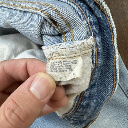 Levis Vintage 80s Redline Selvedge USA 501 XX Jeans 66 70s 33x36 Act 31x26
