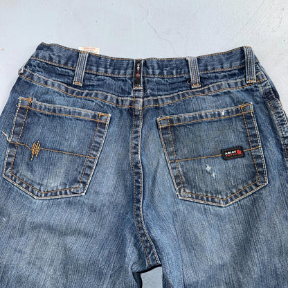 Ariat M4 FR Relaxed Boot Cut Men’s Blue Denim Jeans Size 34x36 CAT2 2112