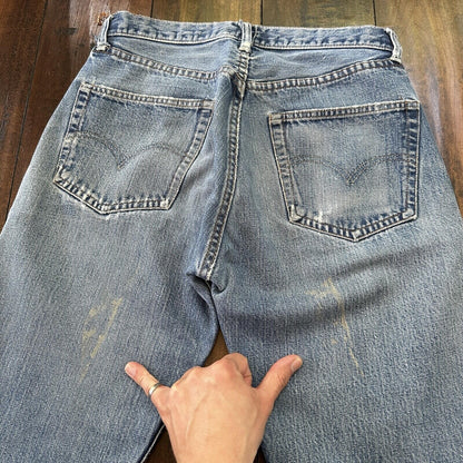 Vintage LEVIS 501XX Jeans Big E 1960s Denim Redline Selvedge 29x29 USA 60s 70s