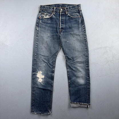 Levis 501 Big E Vintage 60s Redline Selvedge USA XX 1960s Jeans 66 Act 28x28