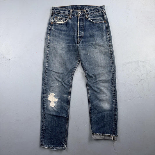 Levis 501 Big E Vintage 60s Redline Selvedge USA XX 1960s Jeans 66 Act 28x28
