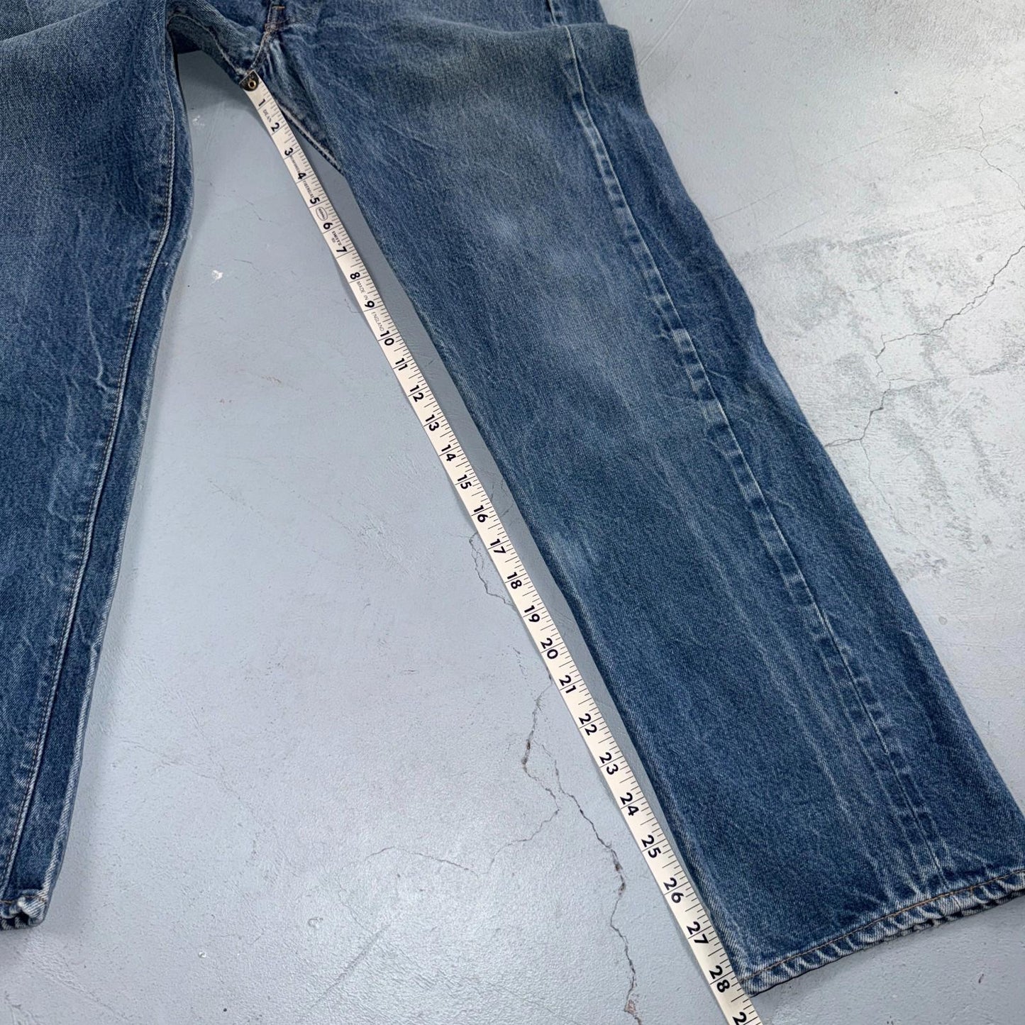 Levis 501 Vintage 80s Redline Selvedge USA XX Jeans Light Wash 33x32 Act 30x28