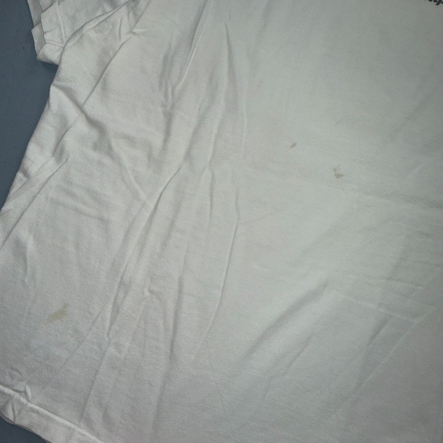 VTG Wells Fargo Horse & Carriage Logo T Shirt Cowboy Hanes USA XL Funny Graphic