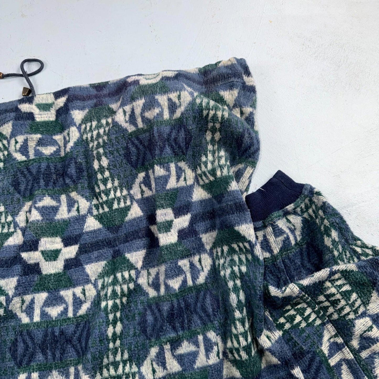 90s Venezia Vitale Sweater Women's 20 Long Sleeved Pullover Fleece Pattern Y2K