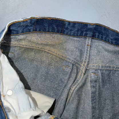 Levis 501 Vintage 80s USA XX Straight Leg Jeans Blue Light Wash 33x33 Act 31x30