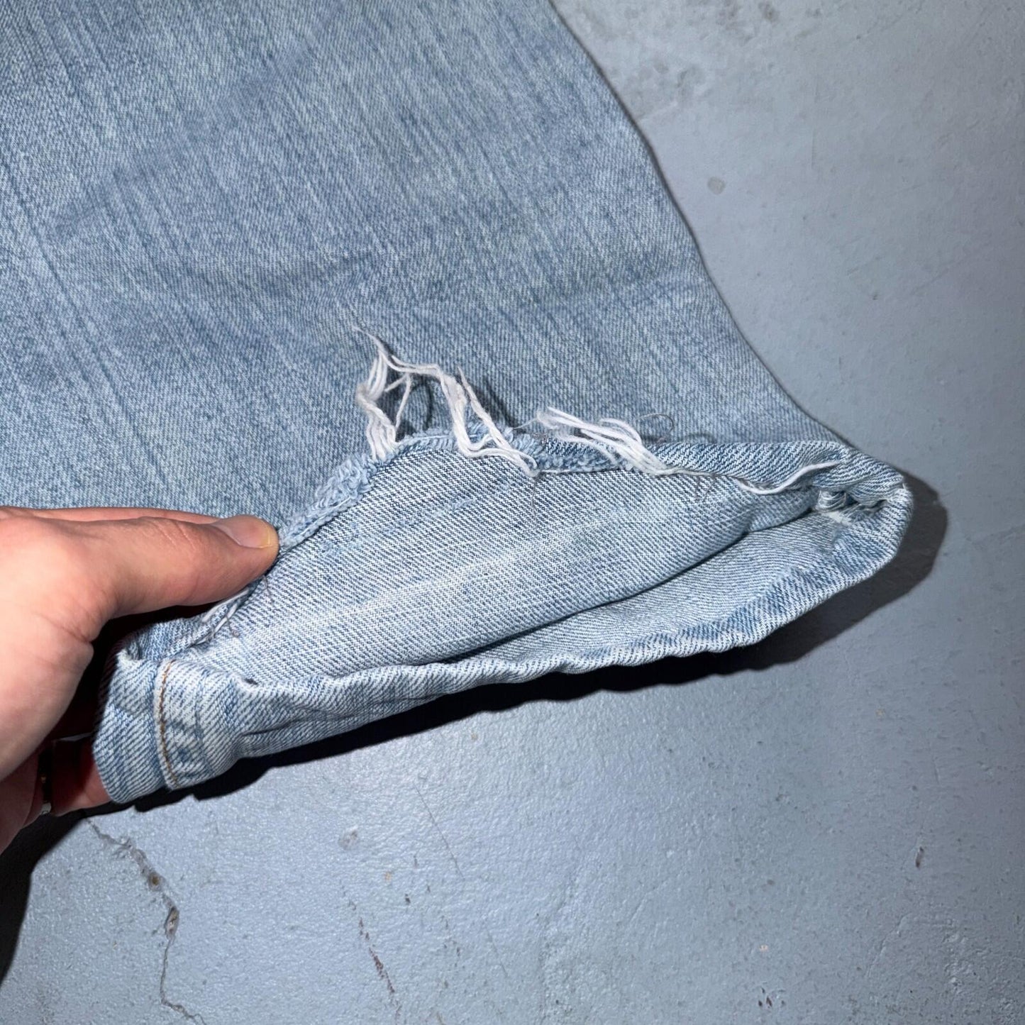 Levis 501 Vintage Y2K 90s XX Straight Leg Jeans Blue Light Wash 33x36 Act 30x29